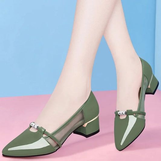 Elegant Green Heels