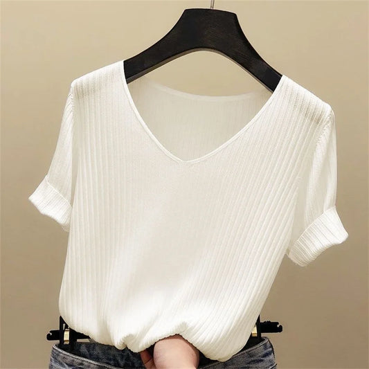 Summer V-Neck Top
